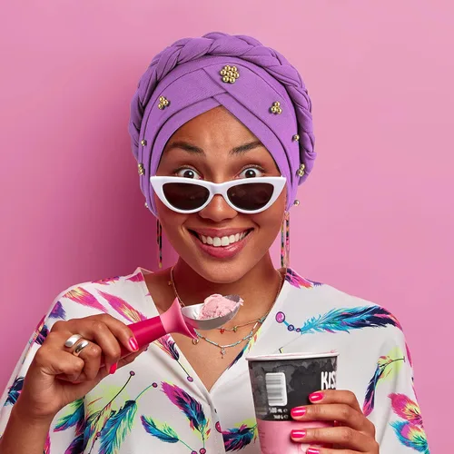 Vista 7 de 6 piezas de turbante africano para mujer, gorras trenzadas con cuentas elásticas
