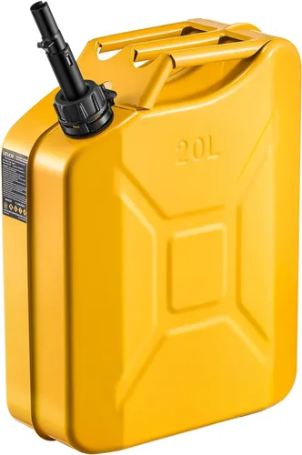 Vista 11 de VEVOR Recipiente de combustible de metal, 5.3 galones, bidón de combustible con boquilla y mango cómodo, caudal máximo de 6 l/min, tanque de gas