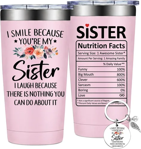 Vista 14 de Grifarny Regalos para hermanas – Regalos para el día de la madre para hermanas – Regalo de cumpleaños, Navidad, día de San Valentín para hermanas
