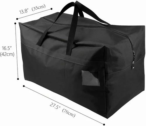Vista 3 de AMJ Bolsa Contenedora de Almacenamiento para Decoraciones de Navidad Contiene Árboles de Navidad, Luces, Bolas etc, Bolsa de Abertura Superior Sin