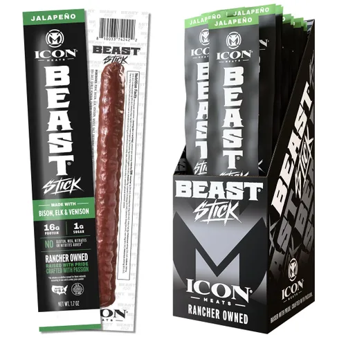 Vista 7 de ICON Meats BEAST Stick Sampler, palitos de carne con alto contenido