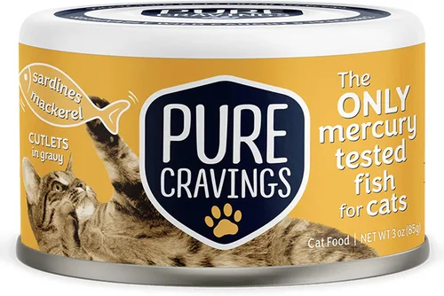 Vista 11 de Pure Cravings - Comida húmeda para gatos, filetes de caballa en salsa, cada captura es probada para mercurio, lata húmeda de pescado para gatos, sin