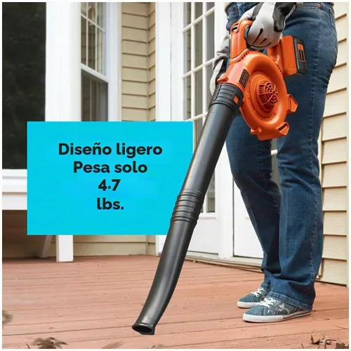 Vista 4 de Barredora de iones de litio Black and Decker de 40 V, Incluye batería de 40V, 24, Negro
