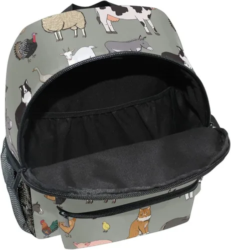 Vista 4 de Glaphy Mochilas personalizadas para niños, Animales de granja, Mochilas Daypack