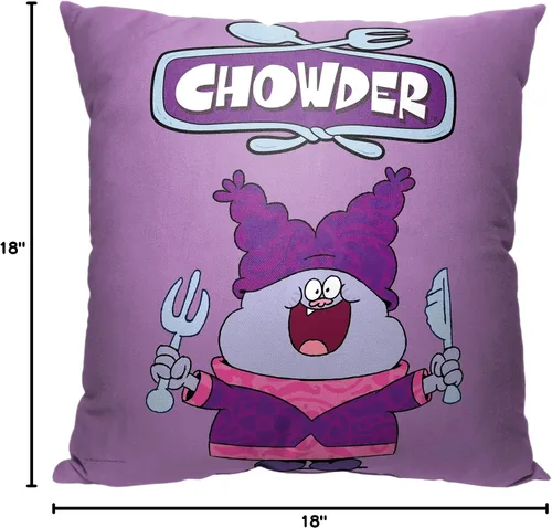 Vista 3 de Northwest Cartoon Network's Chowder Pillow, 18 x 18 pulgadas, sopa