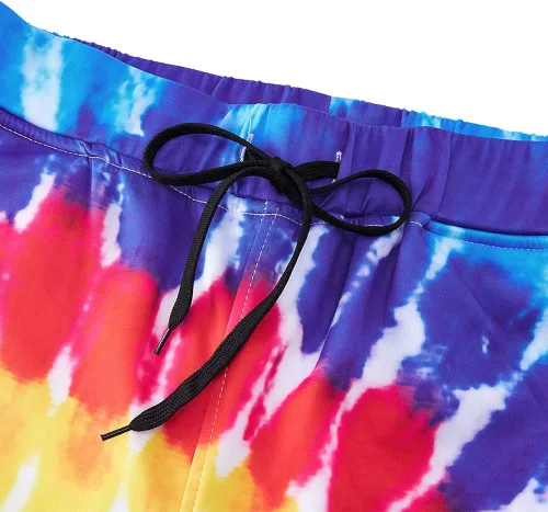 Vista 3 de RAISEVERN Pantalones deportivos divertidos para hombre y mujer con cordón