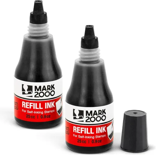 Vista 9 de Mark 2000 Tinta de recarga autoentintada - Negra - 25cc (0.9oz)