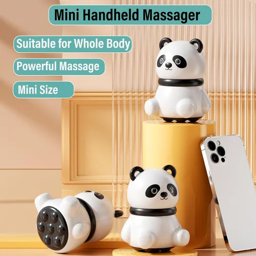Vista 3 de Mini masajeador de mano, pequeño masajeador de mano para todo el cuerpo, hombros, cuello, espalda, pierna, alivio del dolor y relajación, regalos