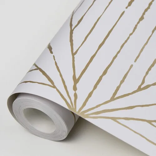 Vista 7 de Scott Living WallPops - Papel tapiz dorado para despegar y pegar, NuWallpaper