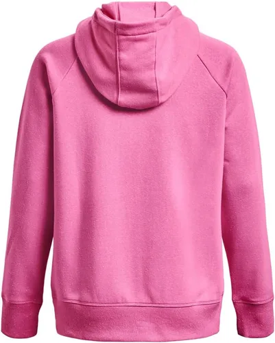 Vista 5 de Under Armour Rival - Sudadera con capucha para mujer, de vellón y con logotipo