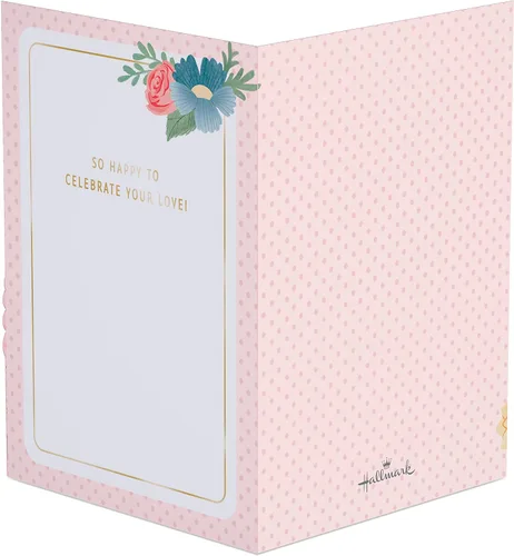 Vista 2 de Hallmark Paper Wonder - Tarjeta de boda emergente, tarjeta de compromiso, tarjeta de despedida de soltera (felicitaciones)