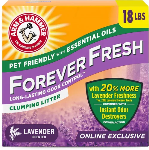 Vista 11 de Arm & Hammer Forever Fresh - Arena aglutinante para gatos, madera de cedro, MultiCat 18 libras, apta para mascotas con aceites esenciales