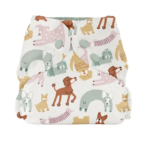 Vista 12 de Esembly Funda para pañales de tela – Pañal de natación reutilizable, impermeable, transpirable, capa exterior ajustable sobre interior absorbente