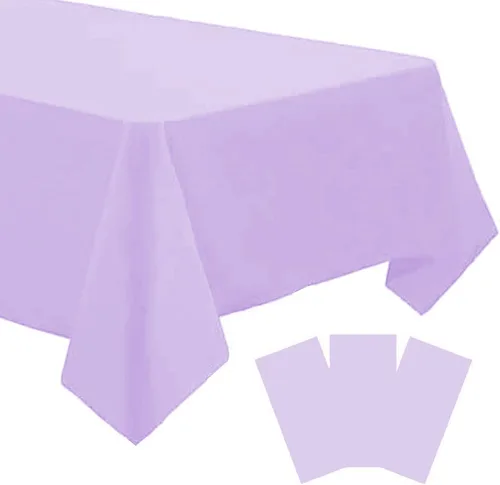 Vista 9 de Paquete de 3 manteles de plástico desechables de 54 x 108 pulgadas, para decoración del día de Colón, 4 de julio