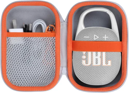 Vista 17 de Funda rígida compatible con altavoz portátil JBL Clip 5 Clip 4 (funda negra)