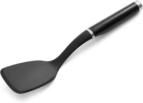 Vista 4 de KitchenAid Espátula ranurada y cuchara para untar, 13.66 pulgadas, color negro