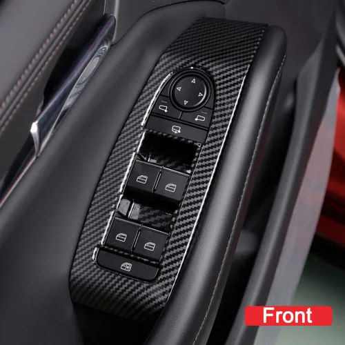 Vista 5 de AOKIO Compatible con Mazda 3 2020 2021 2022 2023 2024 2025 Accesorios Panel de Interruptor de Ventana de Puerta Cubierta Moldura de Botón de Control