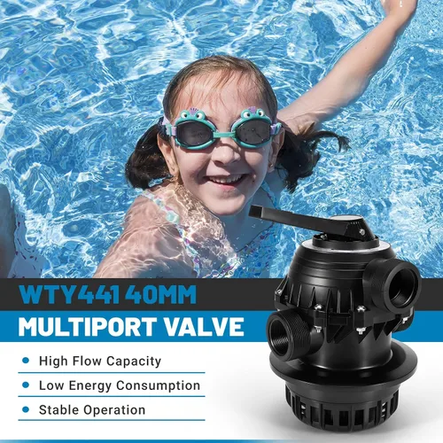 Vista 5 de SR14965-A003 - Válvula multipuerto de 1.575 in, compatible con Pantera 21" 25", Onga Leisuretime 21" 25", Sta-Rite Cristaflo 15", 17", 20", 24