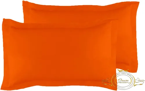 Vista 51 de Crown Collection Juego de 2 fundas de almohada estándar de 20 x 26 pulgadas, hipoalergénicas de 600 hilos, 100% algodón egipcio, fundas de almohada