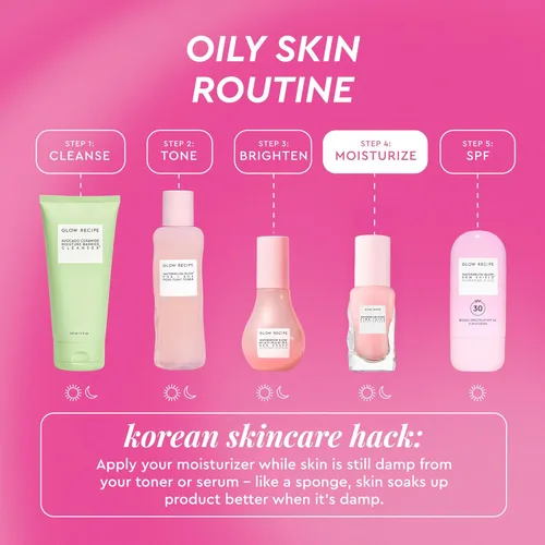 Vista 5 de Glow Recipe Pink Juice - Gel Hidratante Facial de Agua para mujeres, hombres y adolescentes, tamaño de viaje, ácido hialurónico hidratante