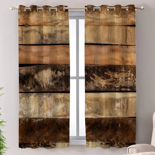 Vista 135 de Shrahala Floral Abstract Design Blackout Curtain Tiers, Minimalist Flower Illustration Kitchen Valance Light Blocking Tier Drapes with Rod Pocket, 2