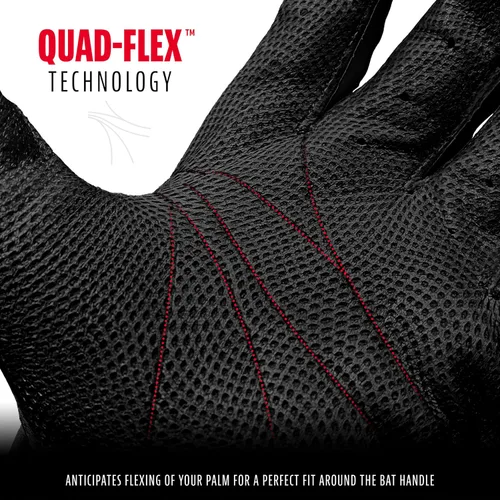 Vista 4 de Franklin Sports MLB - Guantes de bateo de béisbol CFX Pro para jóvenes y adultos, béisbol + sóftbol, varios tamaños +