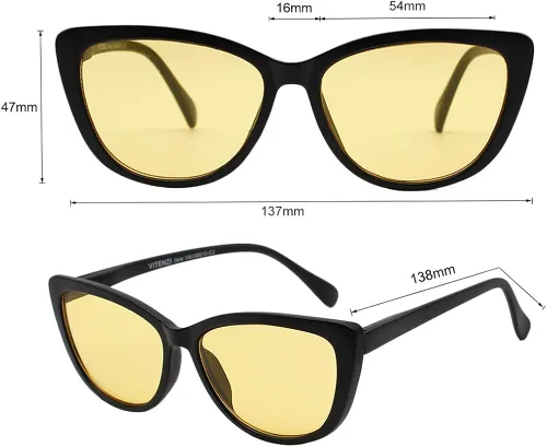 Vista 5 de VITENZI Gafas de sol de conducción visión nocturna Gafas de sol Bibliotecario Gela