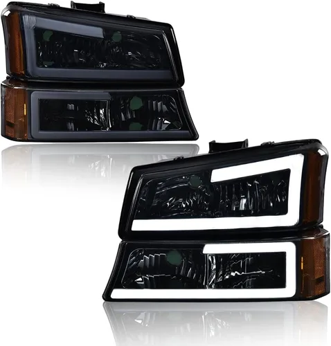 Vista 19 de PIT66 Faros LED, Compatible con 2003-2006 Chevy Silverado 1500 2500 3500 HD 2003 2004 2005 2006, Compatible con 2003-2006 Chevy Avalanche 1500 2500