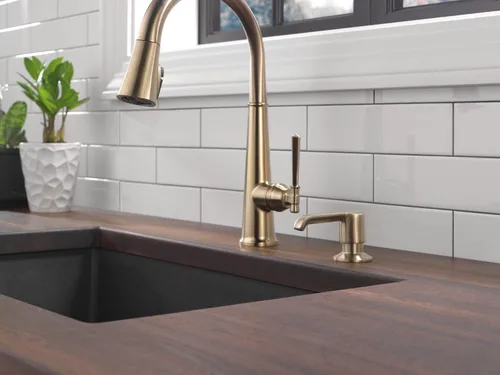 Vista 5 de Delta RP101188CZPR Dispensador de jabón Emmeline, Lumicoat Champagne Bronze