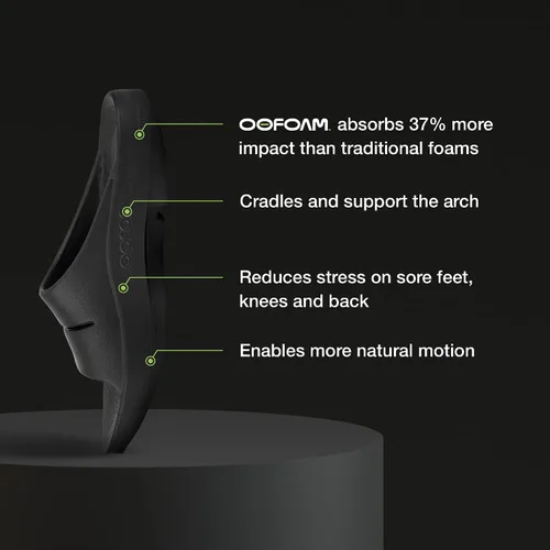Vista 3 de OOFOS - Sandalias unisex Ooah Sport para la recuperación después de correr