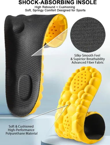 Vista 23 de Plantillas 4D Cloud para mujeres y niños, plantillas de soporte de arco, plantillas de espuma viscoelástica, plantillas de zapatos deportivos