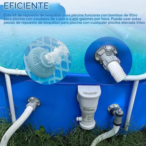 Vista 4 de Boquilla de aire de entrada grande 12355 compatible con bombas de piscina 1 Paquete