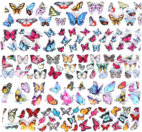 Vista 29 de Calcomanías de transferencia de papel de uñas de Navidad, 10 hojas de calcomanías de arte de uñas de Navidad, calcomanías de invierno, Papá Noel