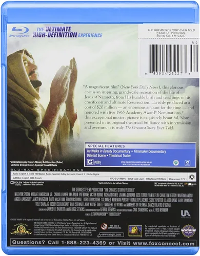 Vista 2 de The Greatest Story Ever Told Blu-ray 1965 US Import