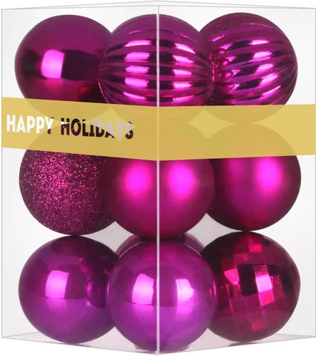 Vista 34 de Esferas pequeñas de Navidad de bronce y dorado de 1.6 pulgadas, adornos para decoración de árbol de Navidad, bolas colgantes inastillables
