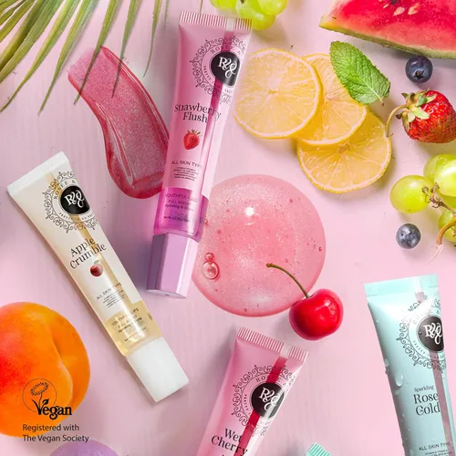 Vista 5 de Rosee - Brillo de labios vegano y libre de crueldad, maquillaje profesional, brillante de larga duración con manteca de karité, hidrata, protege