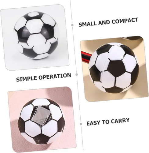 Vista 9 de Mini balón de fútbol, 20 unidades, sacapuntas de mano, mini balón de fútbol, sacapuntas de mano, sacapuntas, sacapuntas de lápices, suministros