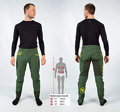 Vista 2 de Endura Mens SingleTrack Mountain Cycling Pants ClickFast Liner Compatible