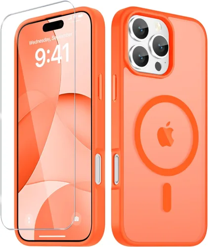 Vista 1713 de Funda para Google Pixel 10 Pro XL, cubierta magnética mate, color negro Fit for MagSafe, Screen Protector included, Shockproof Military Grade