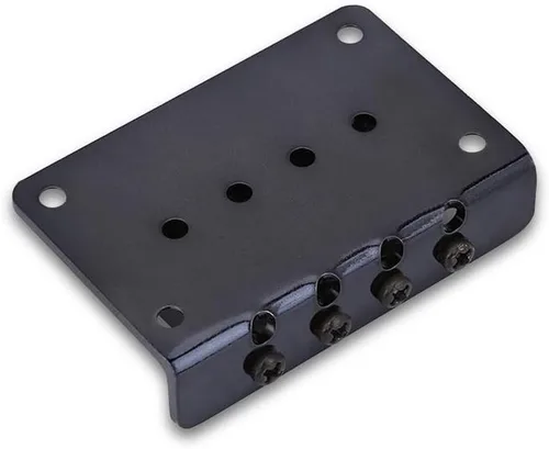 Vista 9 de Bnineteenteam Puente de guitarra eléctrica, puente de metal fijo para sillín rígido para caja de cigarrillos de 4 cuerdas, Ukelele de bajo con juego