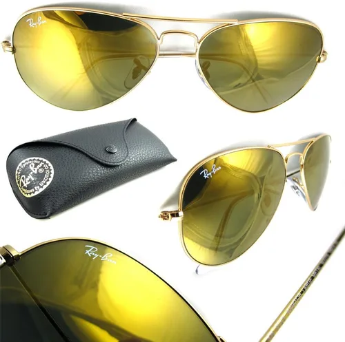 Vista 75 de Ray-Ban RB3025 Aviator Flash Gafas de sol espejadas