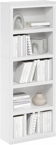 Vista 12 de Furinno LUDER - Estantería de libros, estantería moderna de 2 niveles, estantería abierta de 9 x 16 x 21, para sala de estar, dormitorio, oficina
