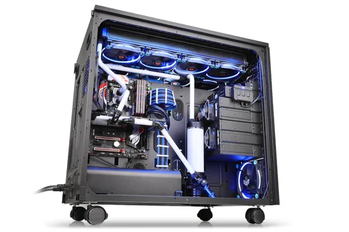 Vista 14 de Thermaltake Core W200 Capaz de sistema dual, refrigeración por agua extrema, XL-ATX, completamente modular/desmontable, certificada Tt, caja