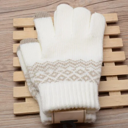 Vista 4 de Aniywn Guantes de invierno para hombres y mujeres, guantes de pantalla táctil para enviar mensajes de texto, guantes térmicos para correr, guantes