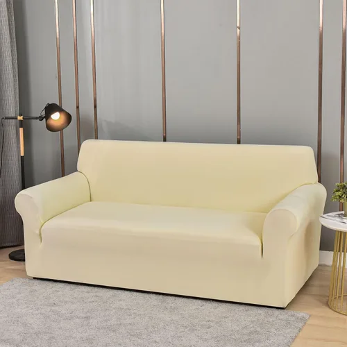 Vista 12 de Konsilsa Funda elástica para sofá de 1/2/3/4 plazas, funda universal para sillón suave, lavable, antideslizante, adecuada para protector de muebles