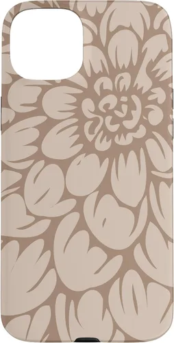 Vista 9 de iPhone 16 Cute Brown and Tan (Beige) Designer Flower Petals Case