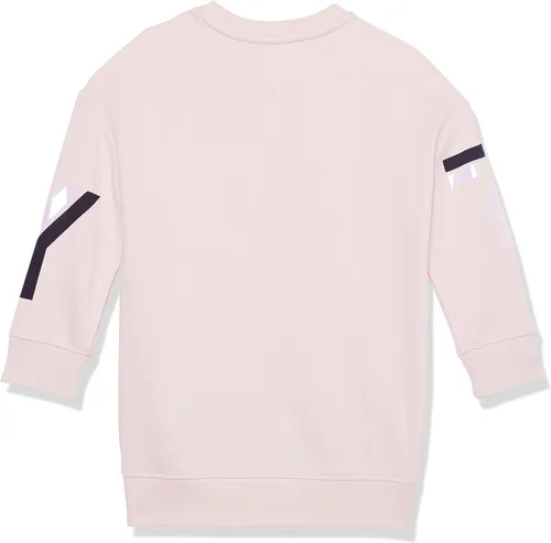 Vista 6 de Tommy Hilfiger Vestido tipo sudadera adaptable para niña con cierre de velcro en los hombros