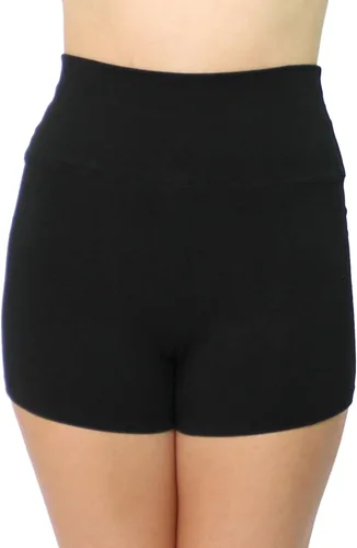 Vista 3 de Danzcue Pantalones cortos de jazz de cintura alta para mujer