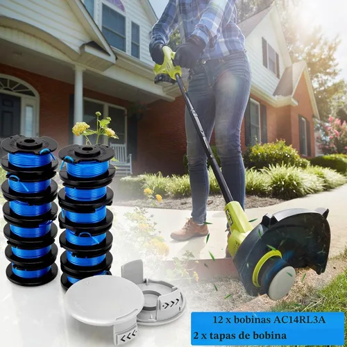 Vista 7 de AC14RL3A - Carrete para recortadora de malezas Ryobi Weed Wacker, línea de recortadora de cuerda de 11 pies y 0.065 pulgadas para Ryobi Weed Eater
