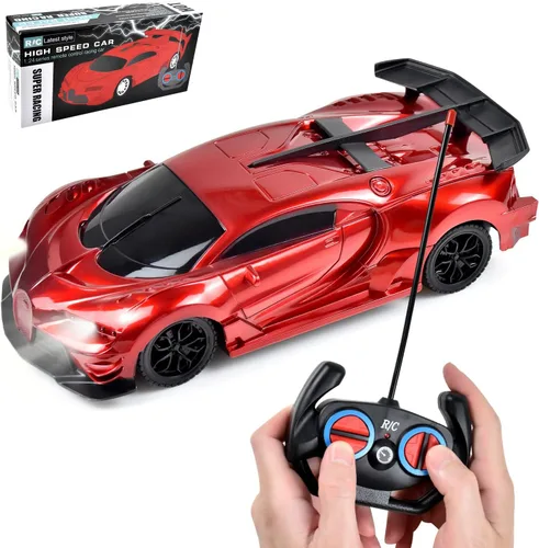 Vista 8 de Tuko Juguetes de coche a control remoto, juguetes RC para niños y niñas de más de 3 años (azul)